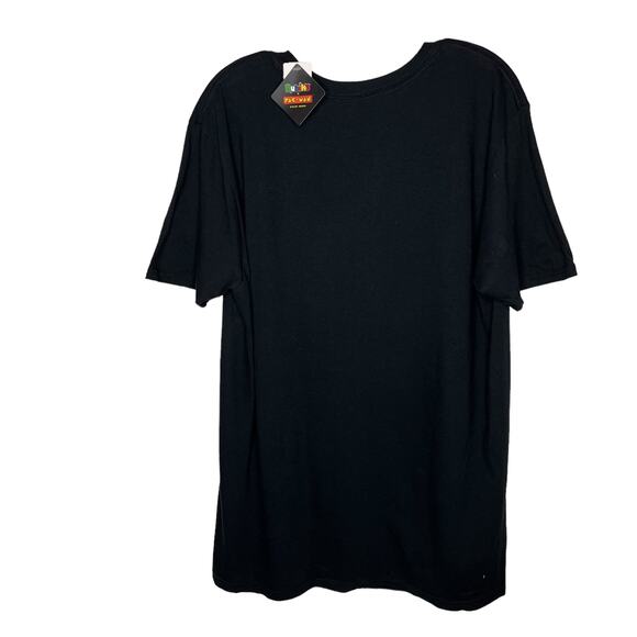 BRISCO Pacman Game Rubik's Cube Retro Style Black Cotton Crewneck T-Shirt Large - Picture 5 of 5
